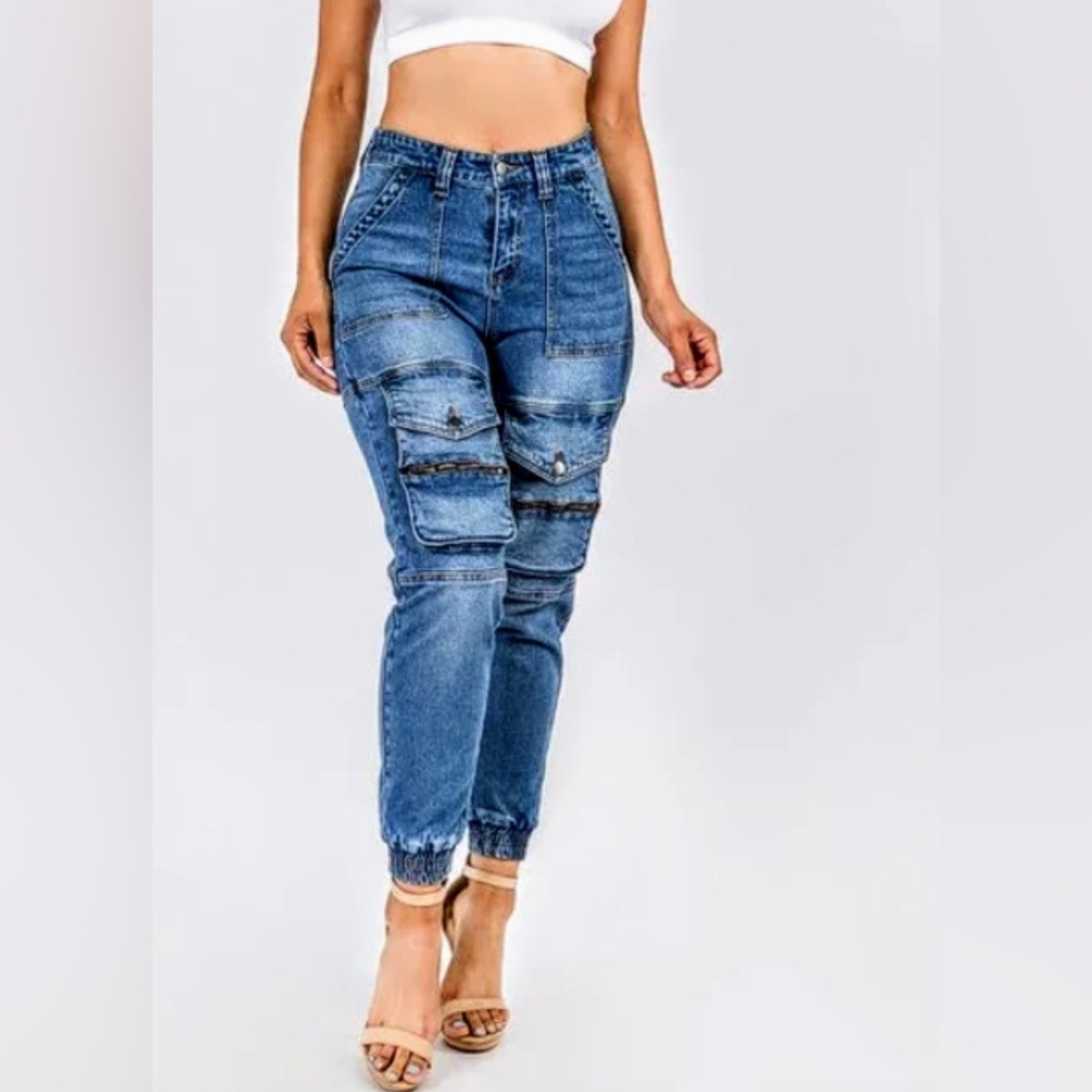 Denim Joggers Plus
